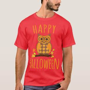 Niedlich Happy Halloween Owl T-Shirt