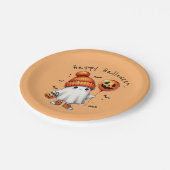 Niedlich Happy Halloween Party Papierplatte Pappteller (Schrägansicht)