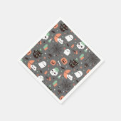 Niedlich Happy Halloween Pattern Party Supplies Serviette (Ecke)