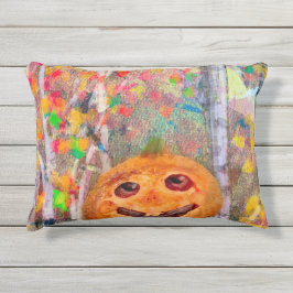 Niedlich Happy Halloween Pumpkin Face Kissen Für Draußen