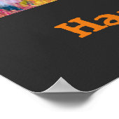 Niedlich Happy Halloween Pumpkin Face Poster (Ecke)