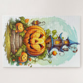 Niedlich Happy Halloween Pumpkin Puzzle (Horizontal)