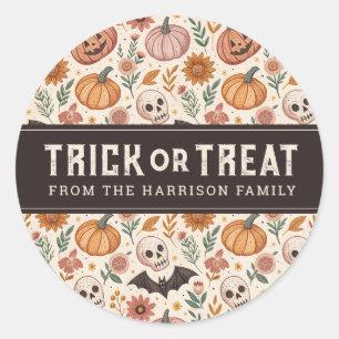 Niedlich Happy Halloween Round Stickers