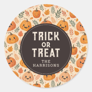 Niedlich Happy Halloween Round Stickers