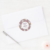 Niedlich Happy Halloween Round Stickers (Umschlag)