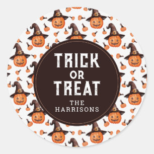 Niedlich Happy Halloween Round Stickers