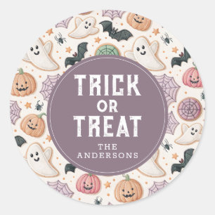 Niedlich Happy Halloween Round Stickers