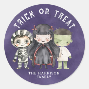 Niedlich Happy Halloween Round Stickers