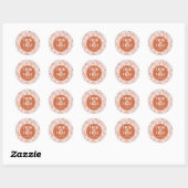 Niedlich Happy Halloween Round Stickers (Blatt)