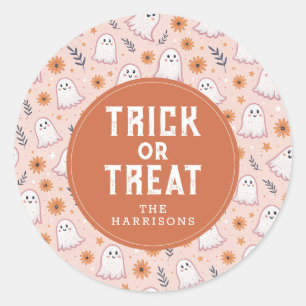 Niedlich Happy Halloween Round Stickers