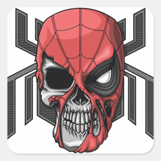 Niedlich Happy Halloween Stikers Quadratischer Aufkleber (Vorderseite)