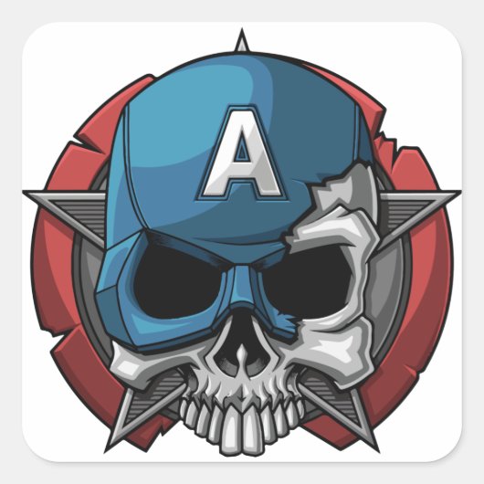 Niedlich Happy Halloween Stikers Quadratischer Aufkleber (Vorderseite)