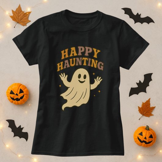 Niedlich Happy Haunting Ghost Halloween T-Shirt