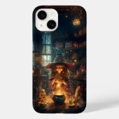 Niedlich Happy Hexe Halloween iPhone Case (Rückseite)