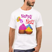 Niedlich Happy Holi Paar T-Shirt (Vorderseite)