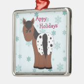 Niedlich Happy Holidays Blanket Appaloosa Silbernes Ornament (Links)