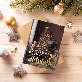Niedlich Happy Holidays Foil Holiday Card Folien Feiertagskarte