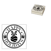 Niedlich Happy Holidays Rubber Briefmarke Gummistempel (Stempel)