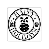 Niedlich Happy Holidays Rubber Briefmarke Gummistempel (Prägung)