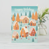 Niedlich Happy Holidays Weihnachten (Stehend Vorderseite)