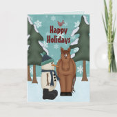 Niedlich Happy Holidays - Weihnachten (Vorderseite)