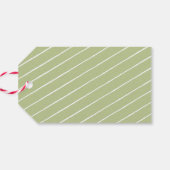 Niedlich Happy Holidays Weihnachtsbaum Geschenkanhänger (Rückseite Horizontal)