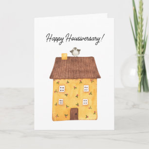 Niedlich Happy Housiversary Neuer Zuhause Client Dankeskarte