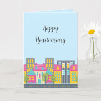 Niedlich Happy Housiversary Realtor Card Karte