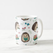 Niedlich Happy Igel Lieben Bücher Kaffeetasse (VorderseiteRechts)