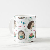 Niedlich Happy Igel Lieben Bücher Kaffeetasse (Vorderseite Links)