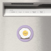 Niedlich Happy Kawaii Fried Egg Magnet (In Situ (Geschirrspüler))