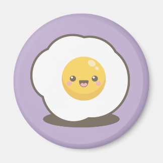 Niedlich Happy Kawaii Fried Egg Magnet