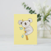 Niedlich Happy Koala Postkarte (Stehend Vorderseite)
