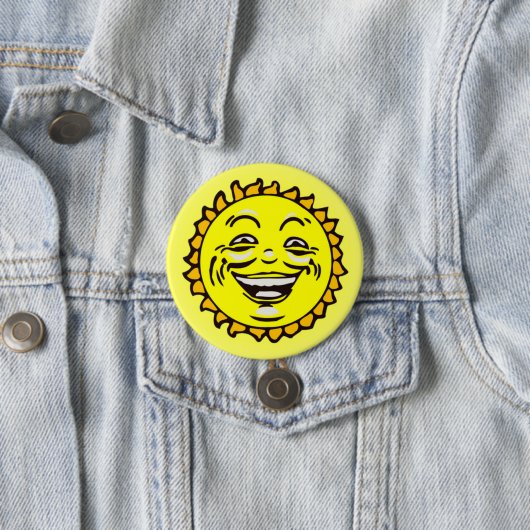 Niedlich Happy Lächeln Sun Button (Beispiel)