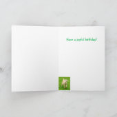 Niedlich Happy Little Goat Geburtstag Karte (Innenseite)