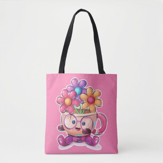Niedlich Happy Little Tee Cup Tasche (Vorderseite)