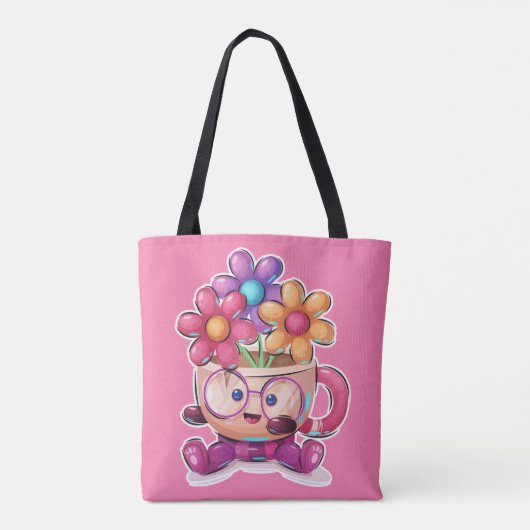 Niedlich Happy Little Tee Cup Tasche (Rückseite)