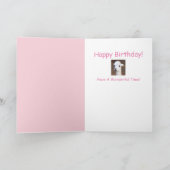 Niedlich Happy Llama Geburtstagskarte Karte (Innenseite)