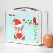 Niedlich Happy Magic Elf & Little Bird Metall Brotdose (Beispiel)