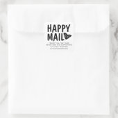 Niedlich Happy Mail Vielen Dank, dass Sie Business Quadratischer Aufkleber (Tasche)