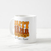 Niedlich Happy Mama Gold & Browns Kaffee Tasse (Vorderseite Links)