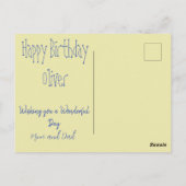 Niedlich Happy Monkey Soccer Player Card Postkarte (Rückseite)