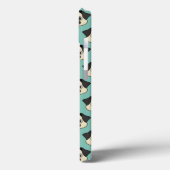 Niedlich Happy Mops Dog mit Papillon Case-Mate iPhone Hülle (Rückseite / Links)