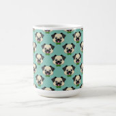 Niedlich Happy Mops Dog mit Papillon Kaffeetasse (Mittel)