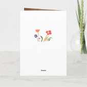 Niedlich Happy Mother`s Day Blume 3 Foto Karte (Rückseite)