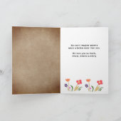 Niedlich Happy Mother`s Day Blume 3 Foto Karte (Innenseite)