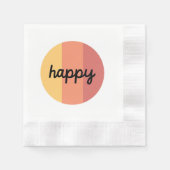 Niedlich Happy Napkin Serviette (Vorderseite)