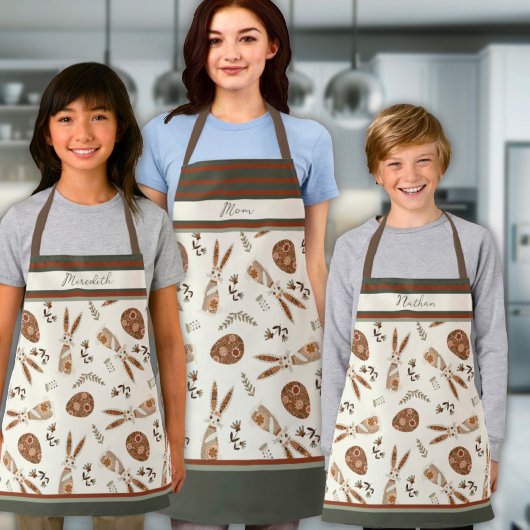 Niedlich Happy Oaster Bunny Pattern Individuelle N Schürze