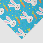 Niedlich Happy Oaster Bunny Pattern mit Kid Name Seidenpapier (Detail)