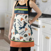 Niedlich Happy Oaster Bunny Pattern Navy Custom Fo Schürze